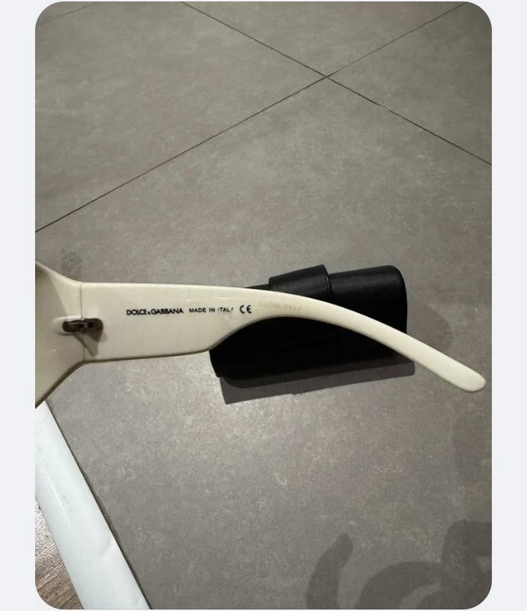 Dolce gabbana Şeffaf Gri Camlı Beyaz Kadın Gözlüğü - Görsel 3