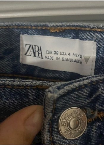 Kadın Mavi Denim Regular Fit Midi Jean - Görsel 3