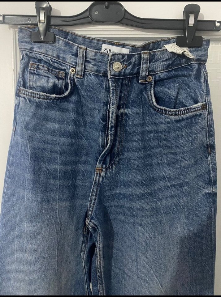 Kadın Mavi Denim Regular Fit Midi Jean - Görsel 2