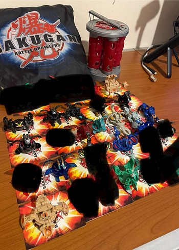 Beden 14 Adet Bakugan 1 Gear Çantalı Bakugan Sahası Bakurag