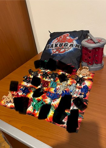 14 Adet Bakugan 1 Gear Çantalı Bakugan Sahası Bakurag