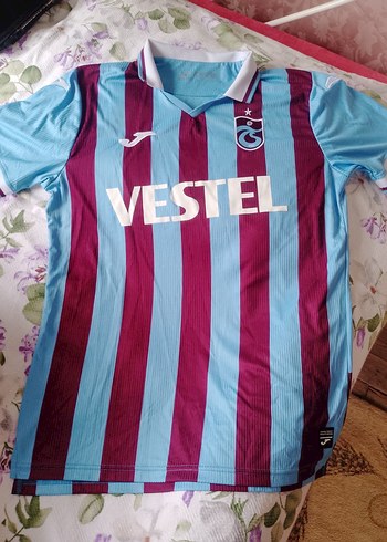 Mavi Bordo Çizgili V-Yaka Erkek Forma