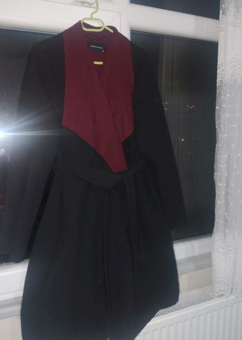 Siyah Kuşaklı Uzun içi bordo kase kaban - Görsel 7