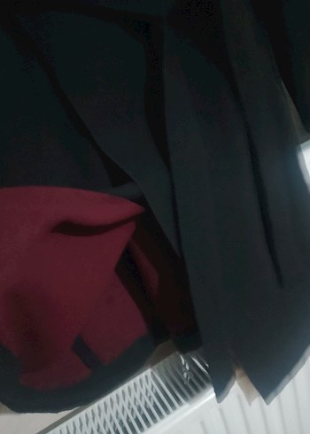 Siyah Kuşaklı Uzun içi bordo kase kaban - Görsel 8