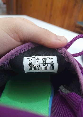 Mor Bağcıklı spor ayakkabı - Görsel 2