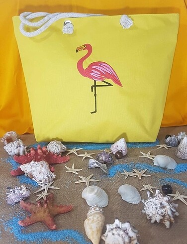 Flamingo plaj çantası