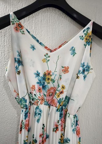 Çiçek Desenli Bohem Uzun Elbise - Görsel 2