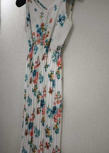 Çiçek Desenli Bohem Uzun Elbise - Görsel 4