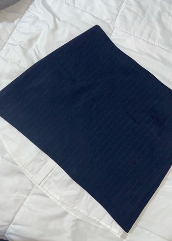 Kadın Lacivert Pilili Midi Etek - Görsel 2