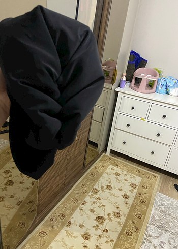 Siyah Drapeli Kadın Bone - Görsel 4