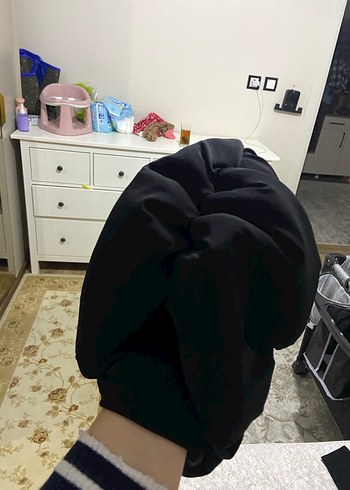 Siyah Drapeli Kadın Bone - Görsel 2