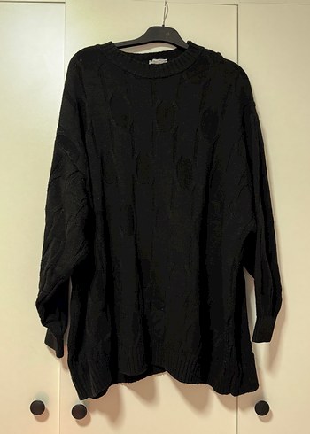 Siyah Örgü Kadın Triko - Görsel 3