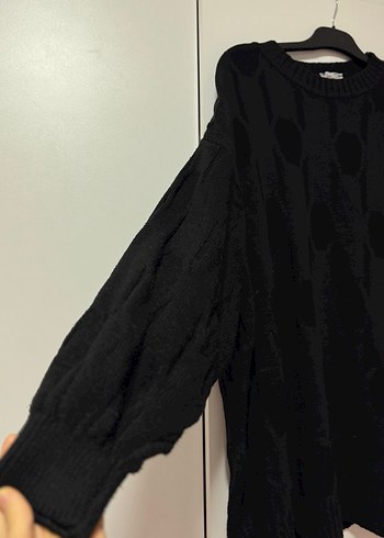 Siyah Örgü Kadın Triko - Görsel 2