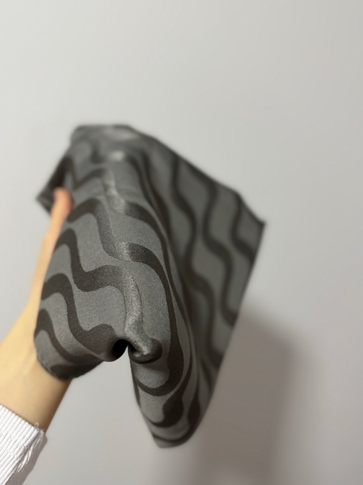 Gri klasik şal - Görsel 2