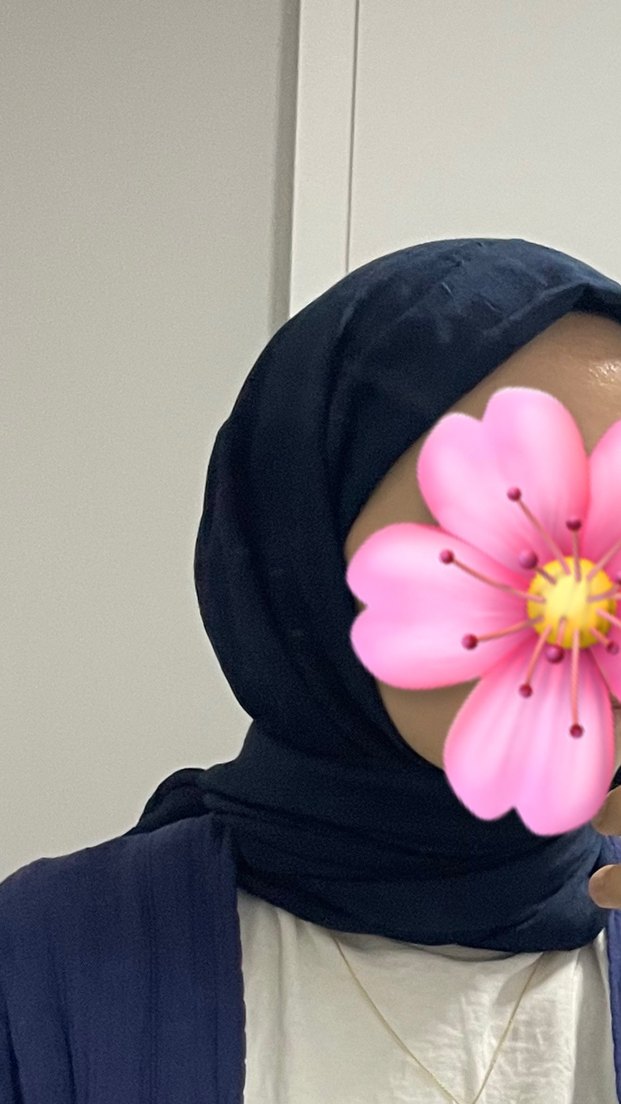 Lacivert pamuk şal - Görsel 3