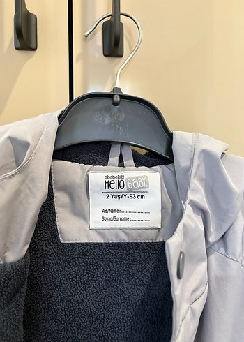 Gri Erkek Çocuk Düğmeli Yağmurluk - Görsel 2