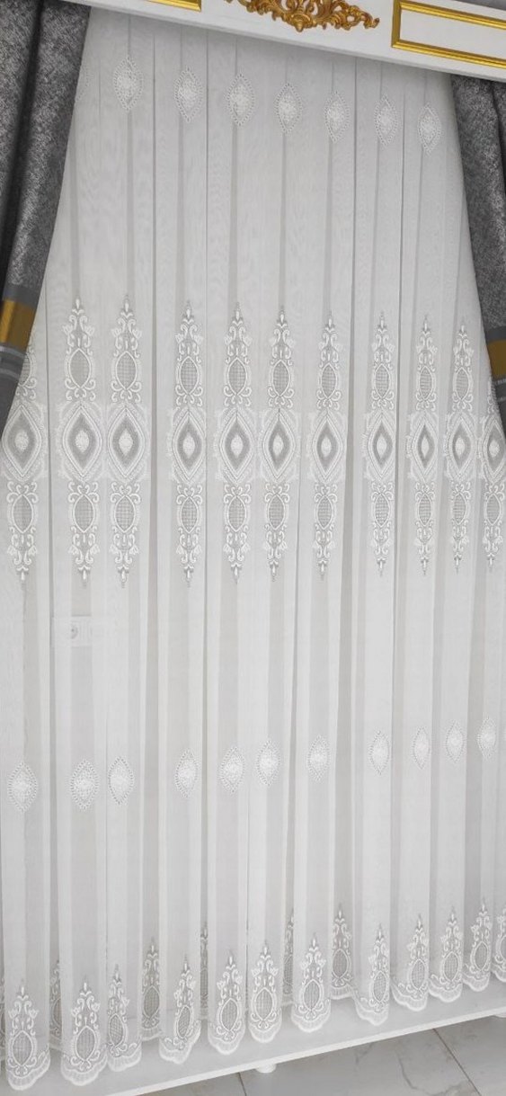 Dökümlü Ağır Salon Tülü - Görsel 3