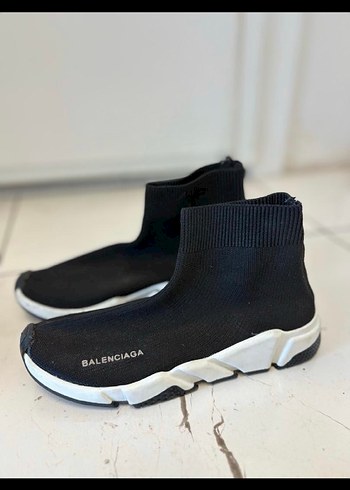 Siyah Bez Balenciaga Spor Ayakkabı