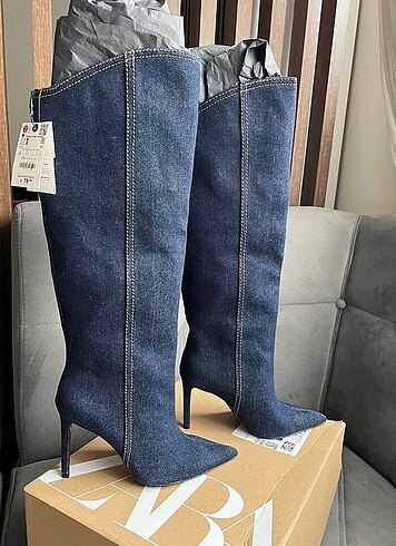 Zara denim çizme