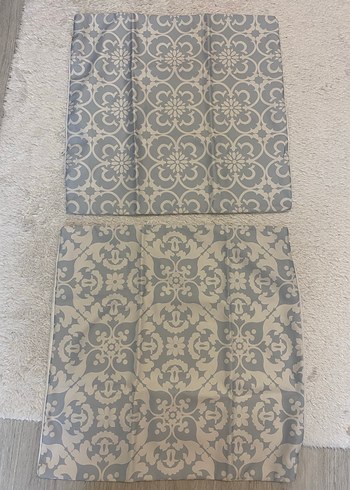 Gri Desenli Dekoratif Yastık Kılıfı - Görsel 2