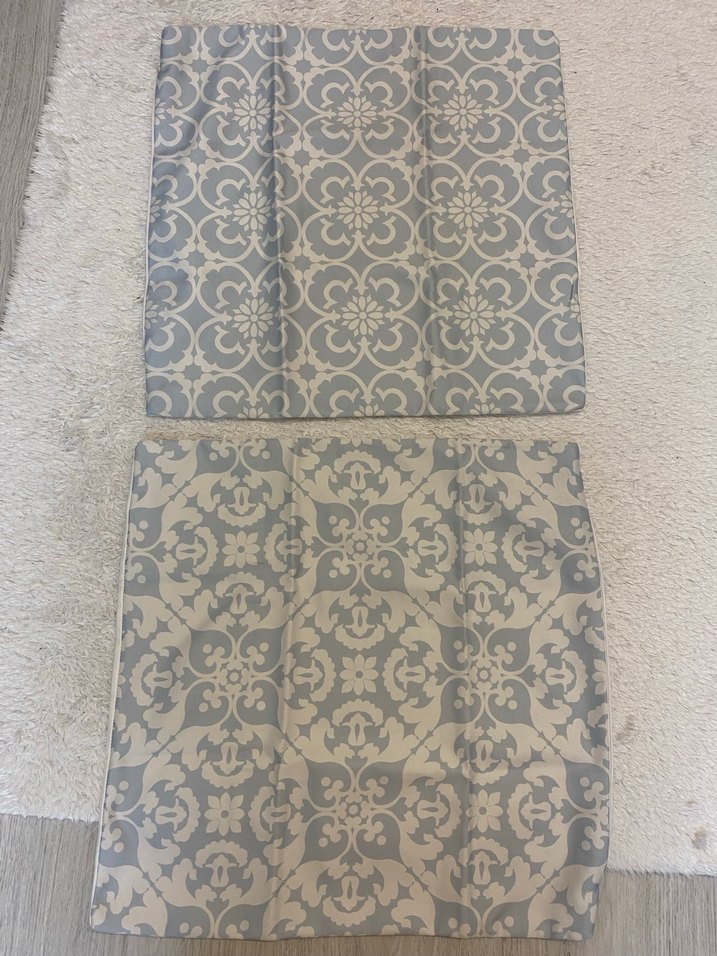 Gri Desenli Dekoratif Yastık Kılıfı - Görsel 2