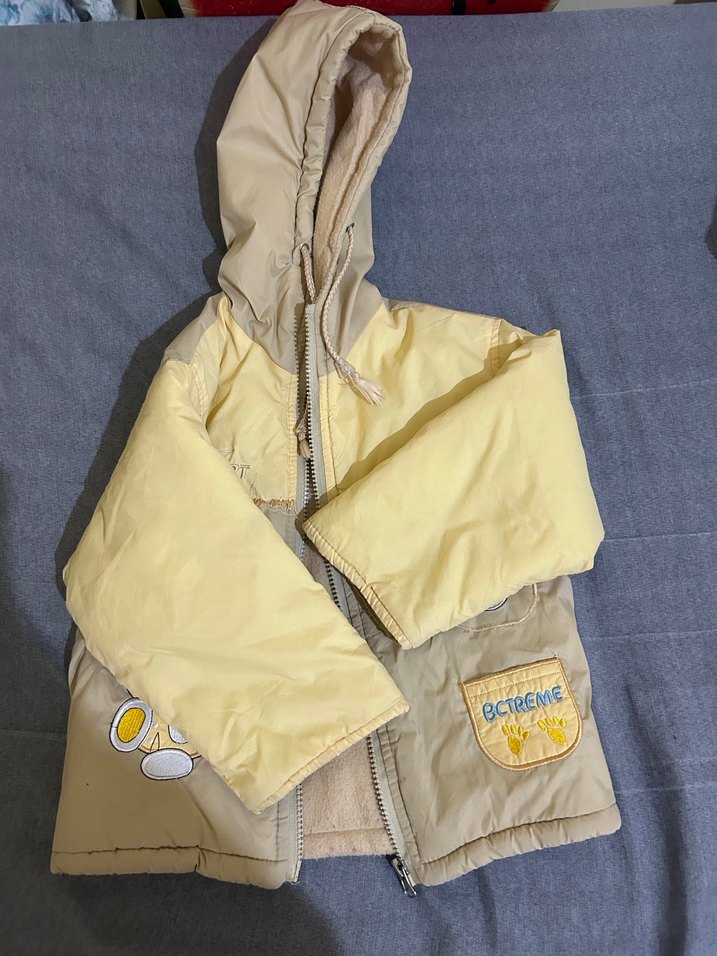 Erkek Çocuk Sarı Fermuarlı Mont - Görsel 2