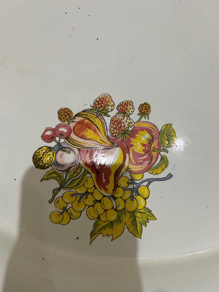 Çiçek Desenli Beyaz Tepsi - Görsel 2