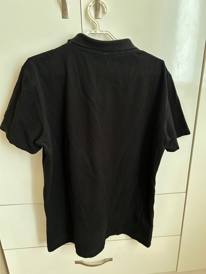 Siyah  Polo Yaka  Tişört - Görsel 2