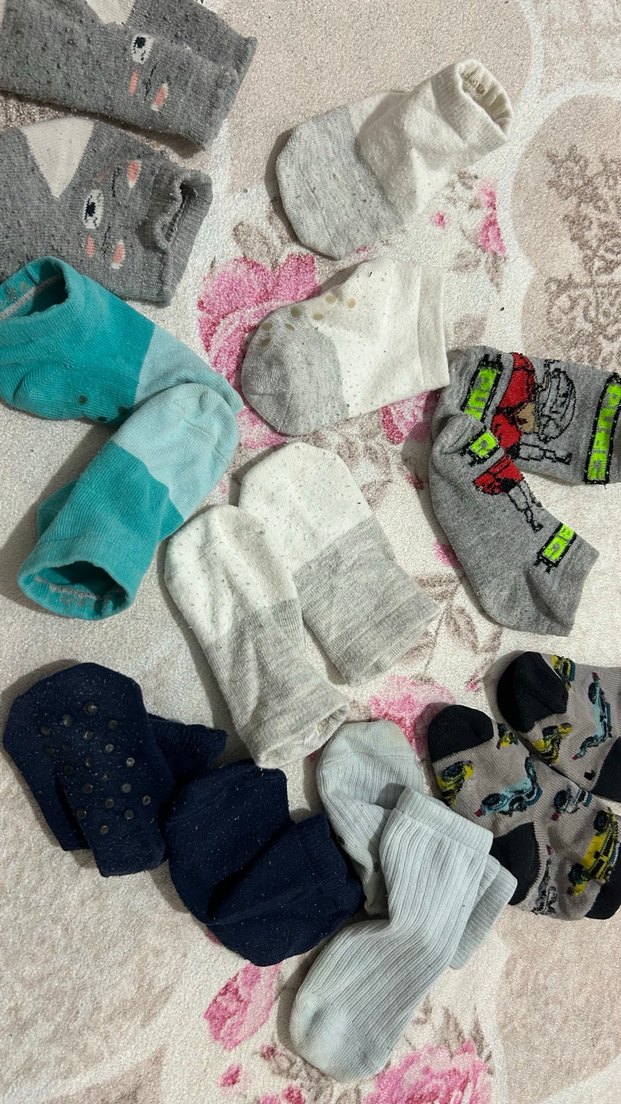 8 çift çocuk çorap seti - Görsel 2