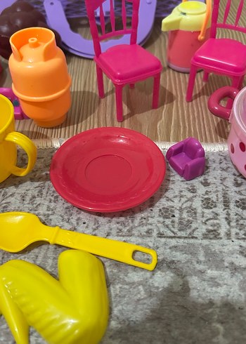 Renkli Plastik Mini Mutfak Oyuncak Seti - Görsel 2