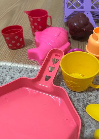 Renkli Plastik Mini Mutfak Oyuncak Seti - Görsel 3