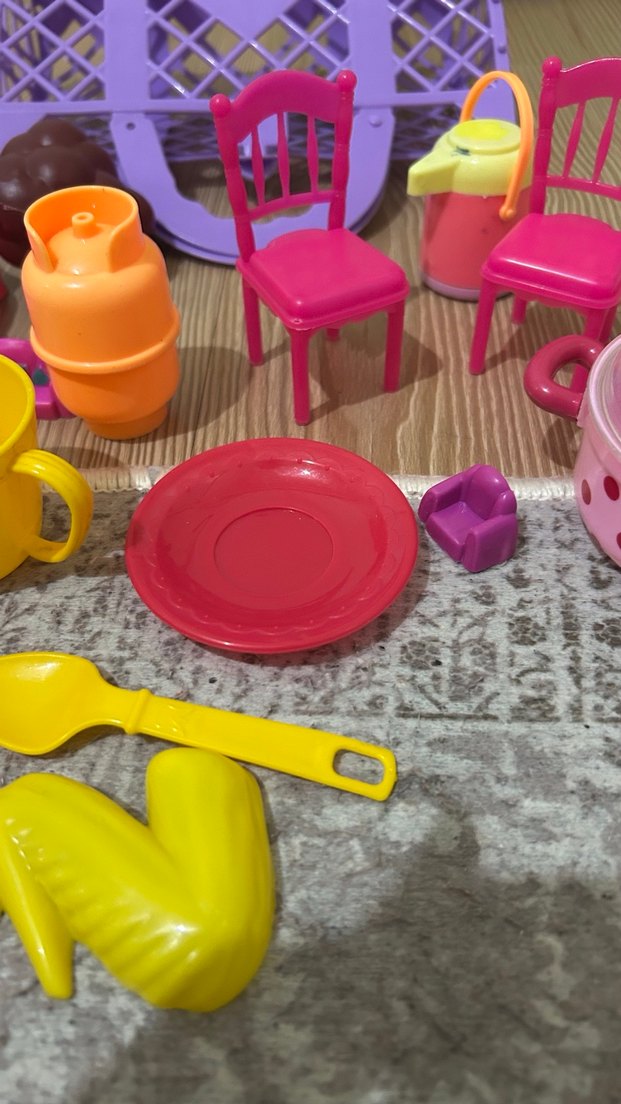 Renkli Plastik Mini Mutfak Oyuncak Seti - Görsel 2