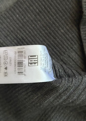 Gri Kadın Triko Uzun Kollu Bluz - Görsel 6