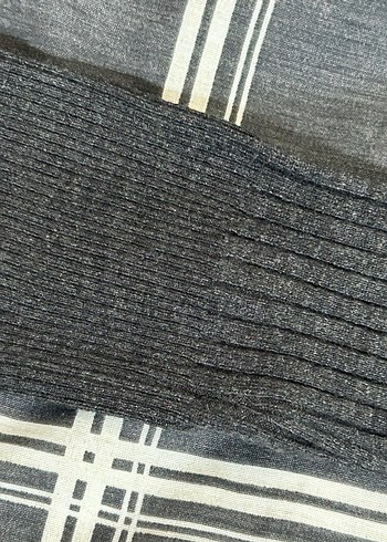 Gri Kadın Triko Uzun Kollu Bluz - Görsel 3