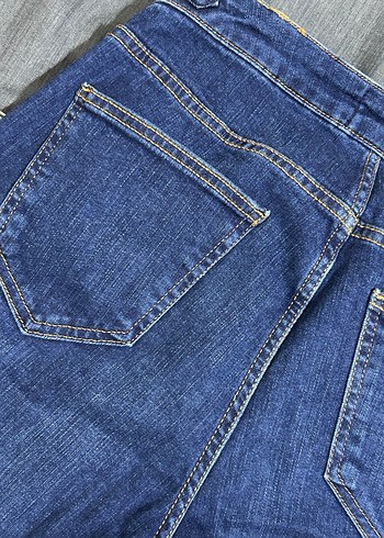 Vintage Lacivert Kadın Jean Pantolon - Görsel 5