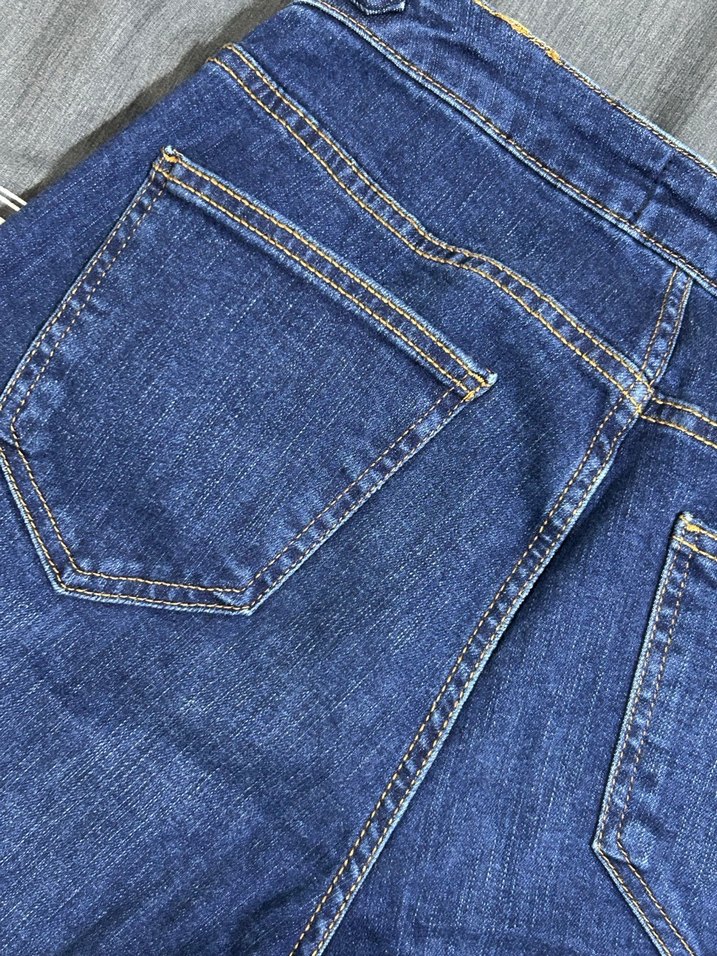 Vintage Lacivert Kadın Jean Pantolon - Görsel 5