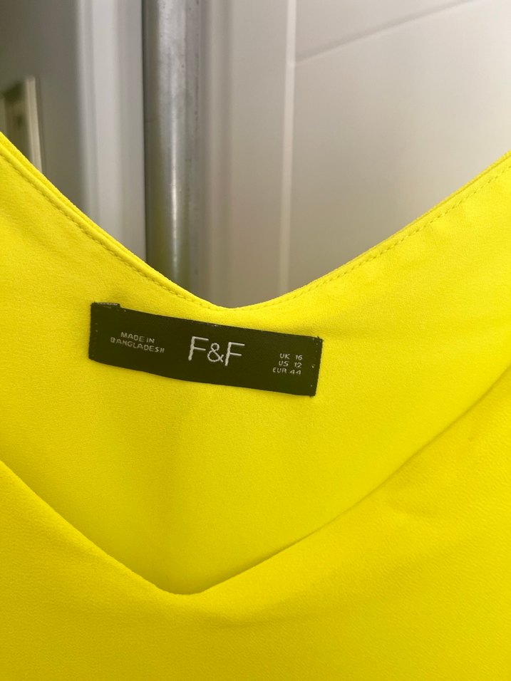 Sarı Askılı Mini Tunik - Görsel 2