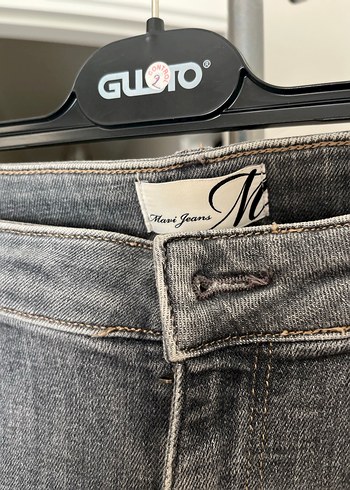 Gri Midi Denim Kadın Pantolon - Görsel 2