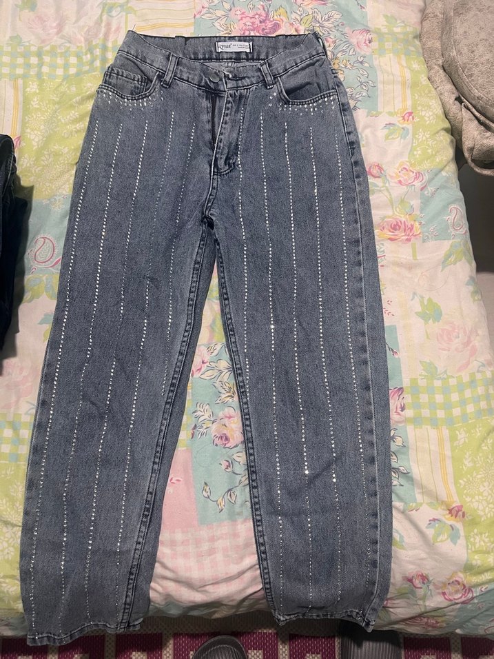 Mavi taşlı jean - Görsel 5