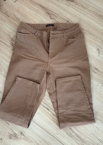 Bej Kadın Bol Kesim Boyfriend Pantolon - Görsel 2