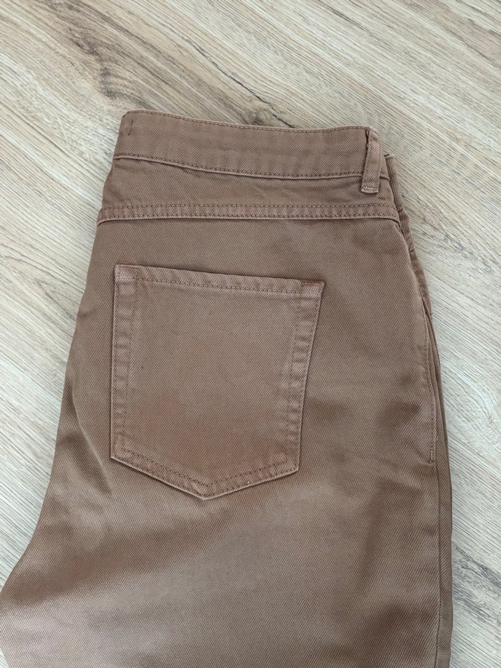 Bej Kadın Bol Kesim Boyfriend Pantolon - Görsel 3