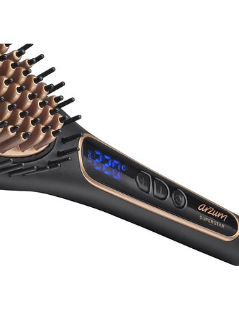 Arzum Superstar Hızlı Isınan Saç Düzleştirici Fırça - Görsel 3