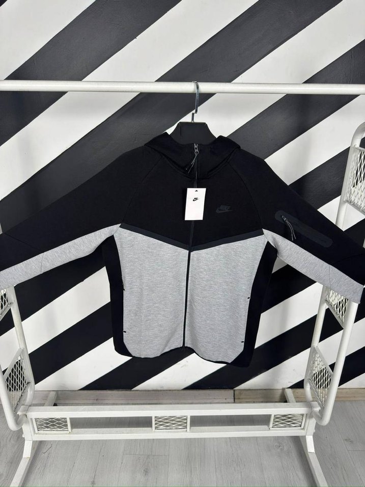 Gri erkek Fermuarlı Eşofman Takımı - Görsel 2