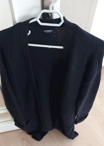 LC Waikiki Siyah V Yaka Triko Hirka