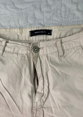 Bej Kadın Pamuklu Rahat Kesim Pantolon - Görsel 2