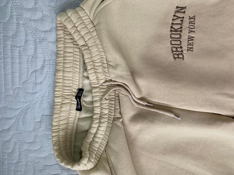 Bej Baskılı Kadın Eşofman Altı - Görsel 2