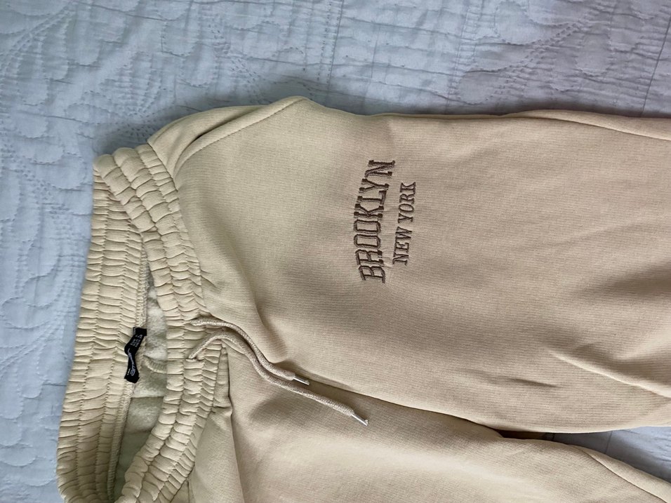 Bej Baskılı Kadın Eşofman Altı - Görsel 4