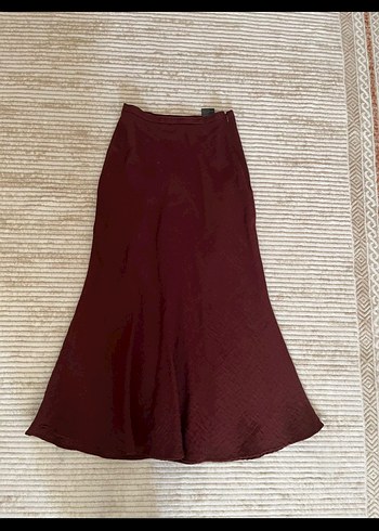 xs Beden H&M Bordo Uzun kloş Kadın Etek