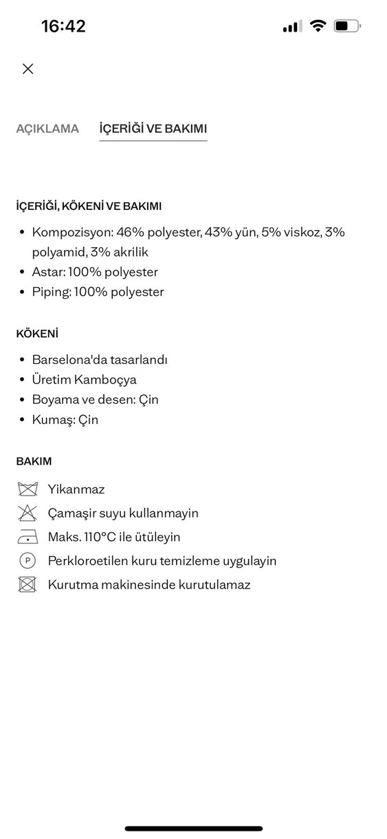 Mango kruvaze gri yün kaban palto — görsel 4/5