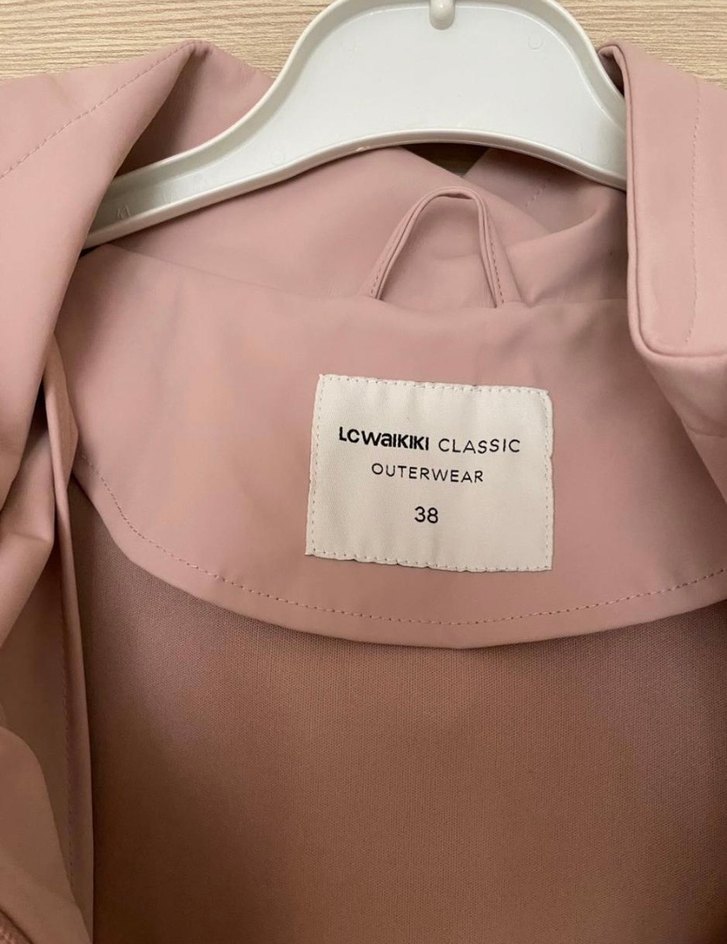 Toz pembe yağmurluk - Görsel 4